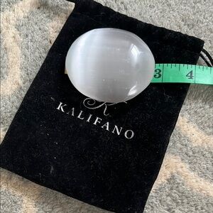 Kalifano White Selenite Palm Stone